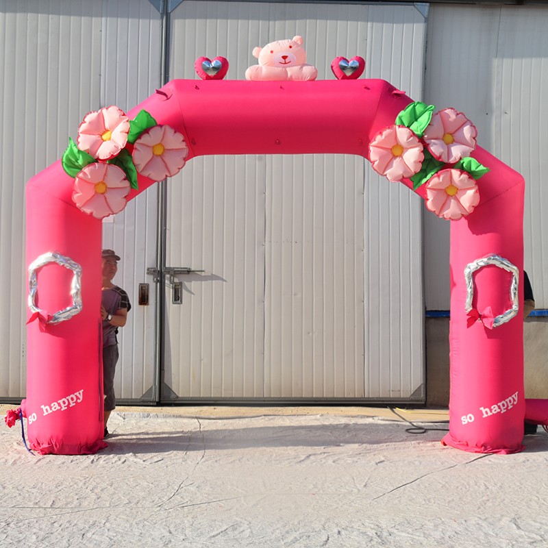 温岭粉色婚礼拱门